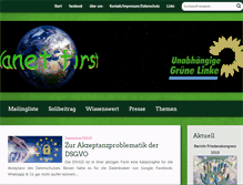 Tablet Screenshot of gruene-linke.de